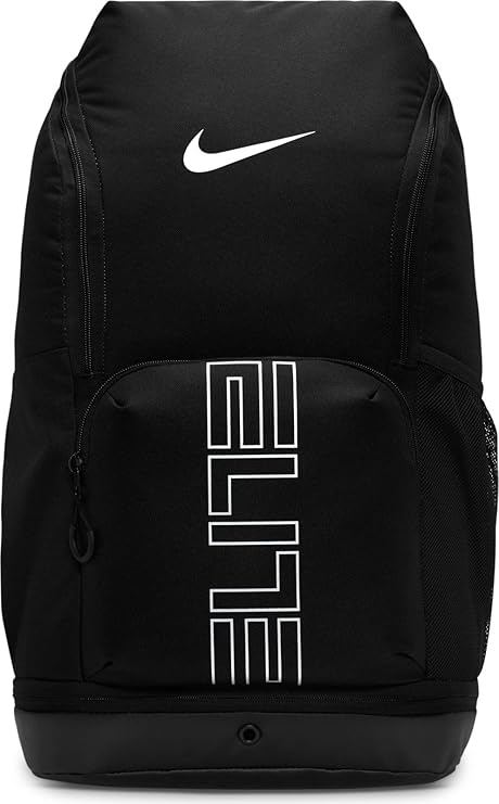 Nike, Unisex, Varsity Elite Backpack (32L), Black/Black/Metallic Silver, One Size