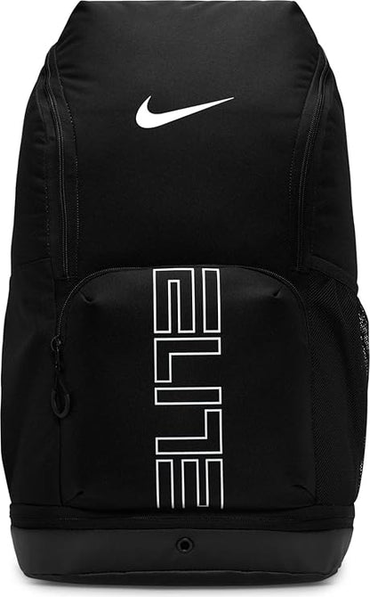 Nike, Unisex, Varsity Elite Backpack (32L), Black/Black/Metallic Silver, One Size